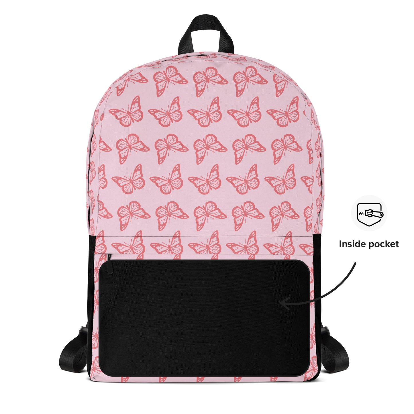 All-Over Print Pink Butterfly Backpack