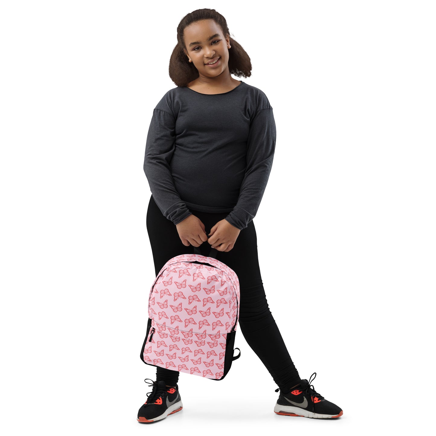 All-Over Print Pink Butterfly Backpack