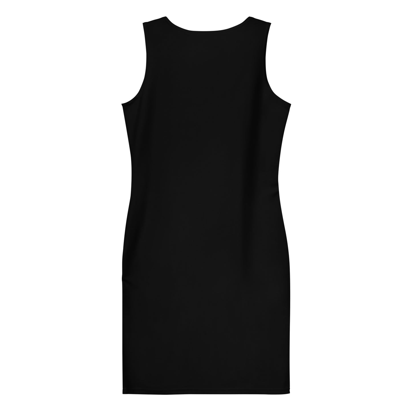 Solid Black Sleek form fitting dress