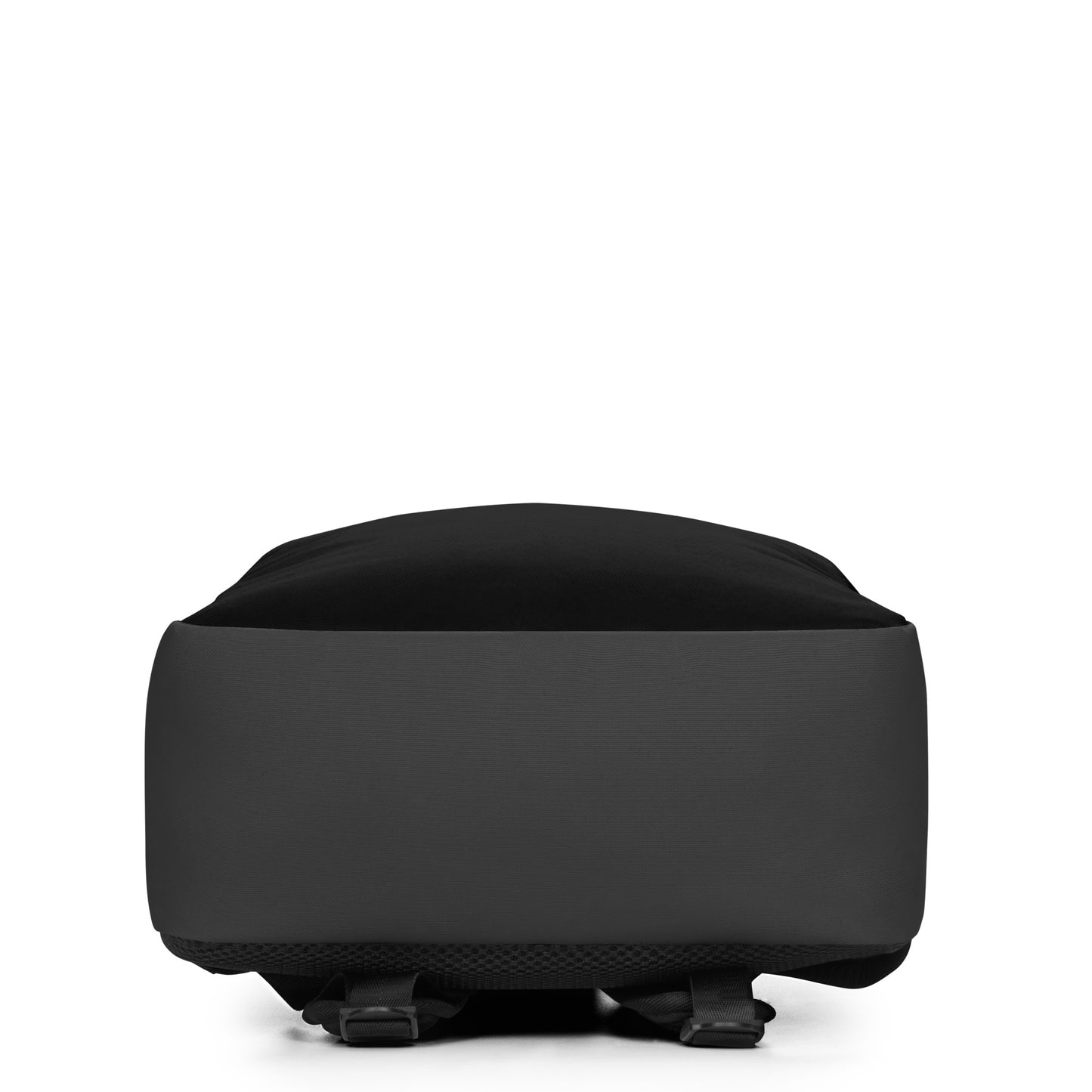 Black and Grey Minimalist Backpack with hidden back pocket
