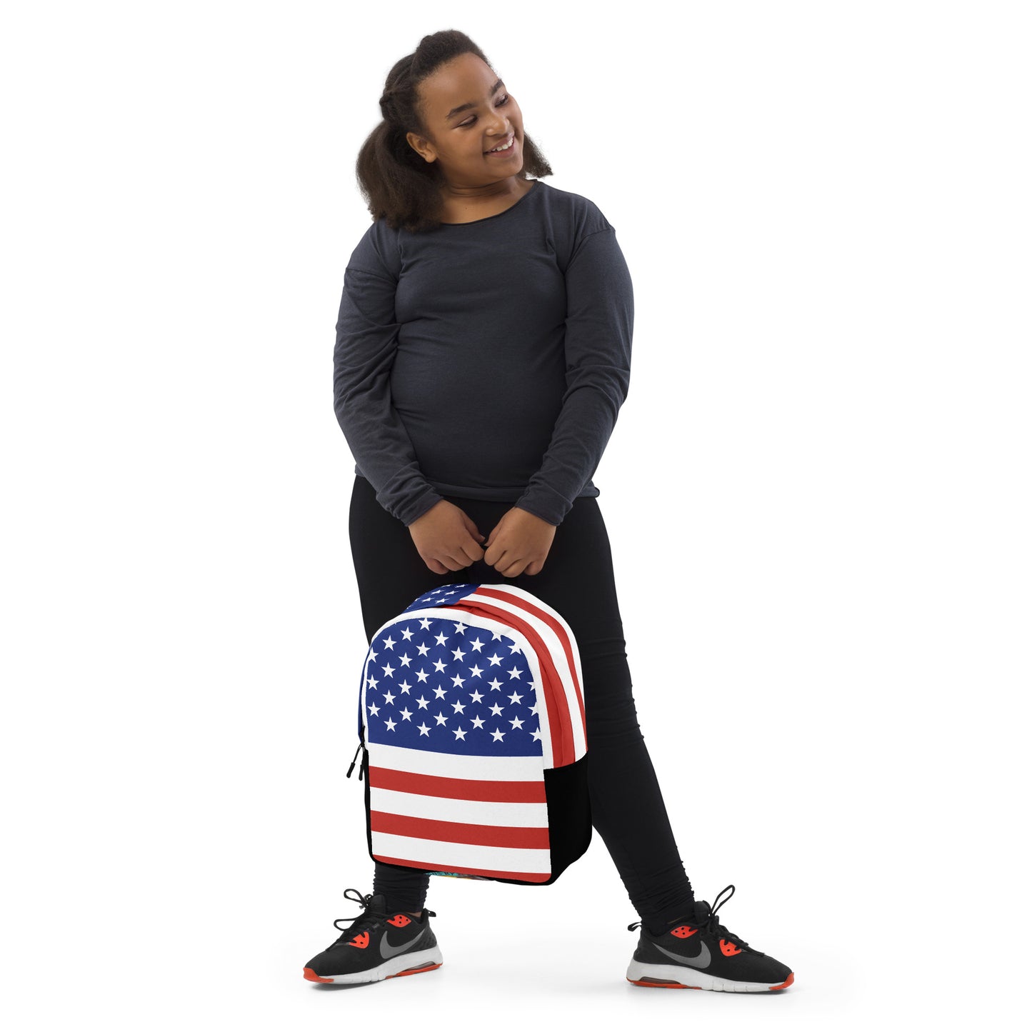 American Flag Minimalist Backpack