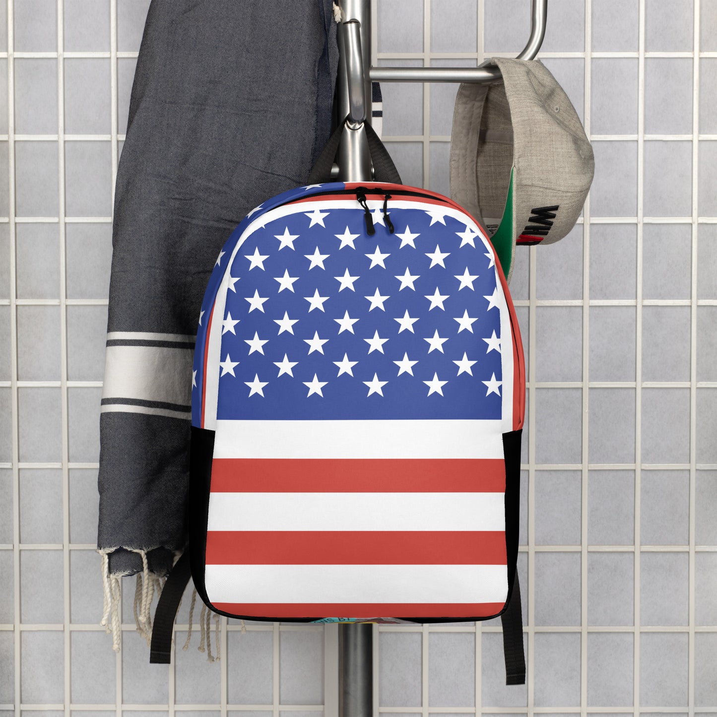 American Flag Minimalist Backpack