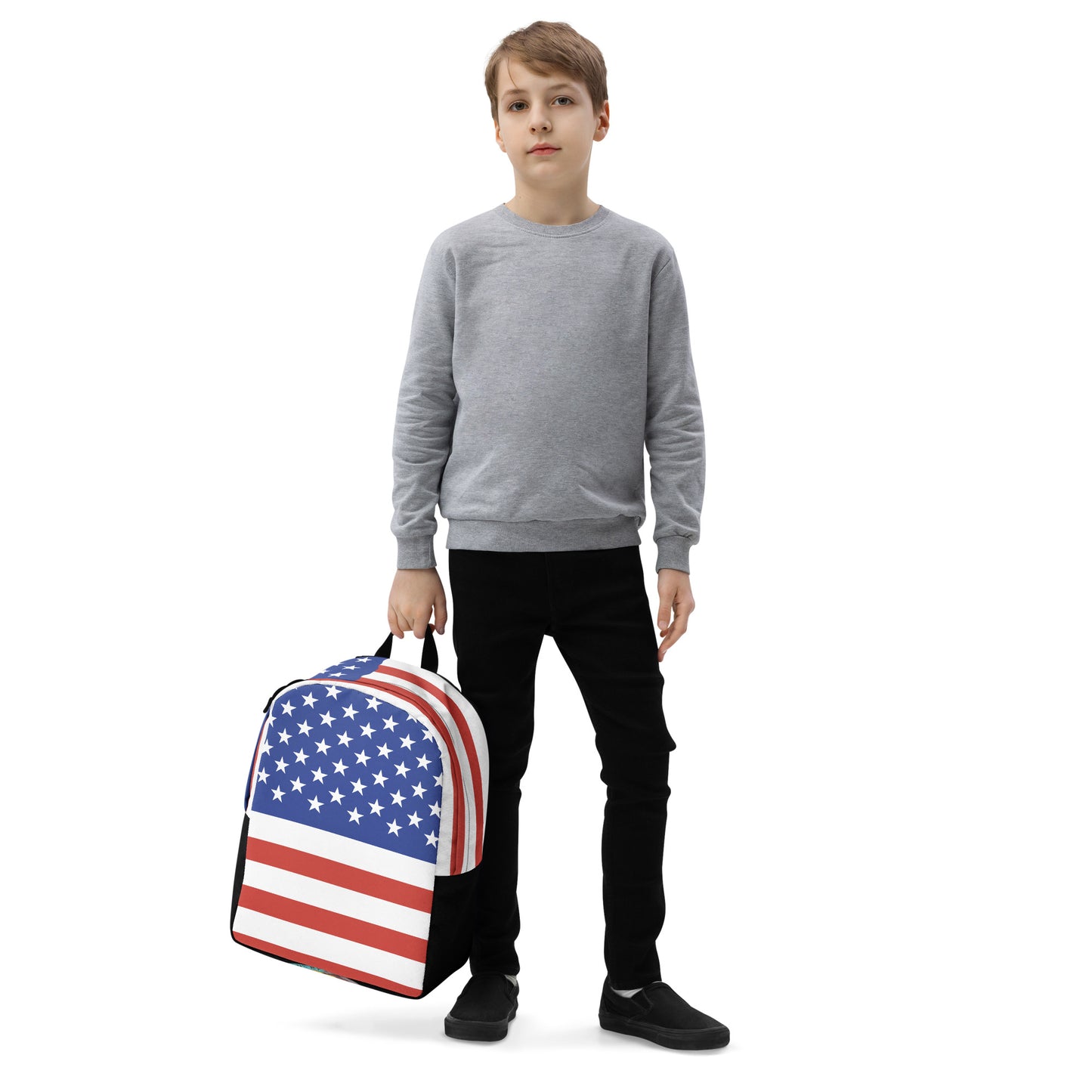 American Flag Minimalist Backpack