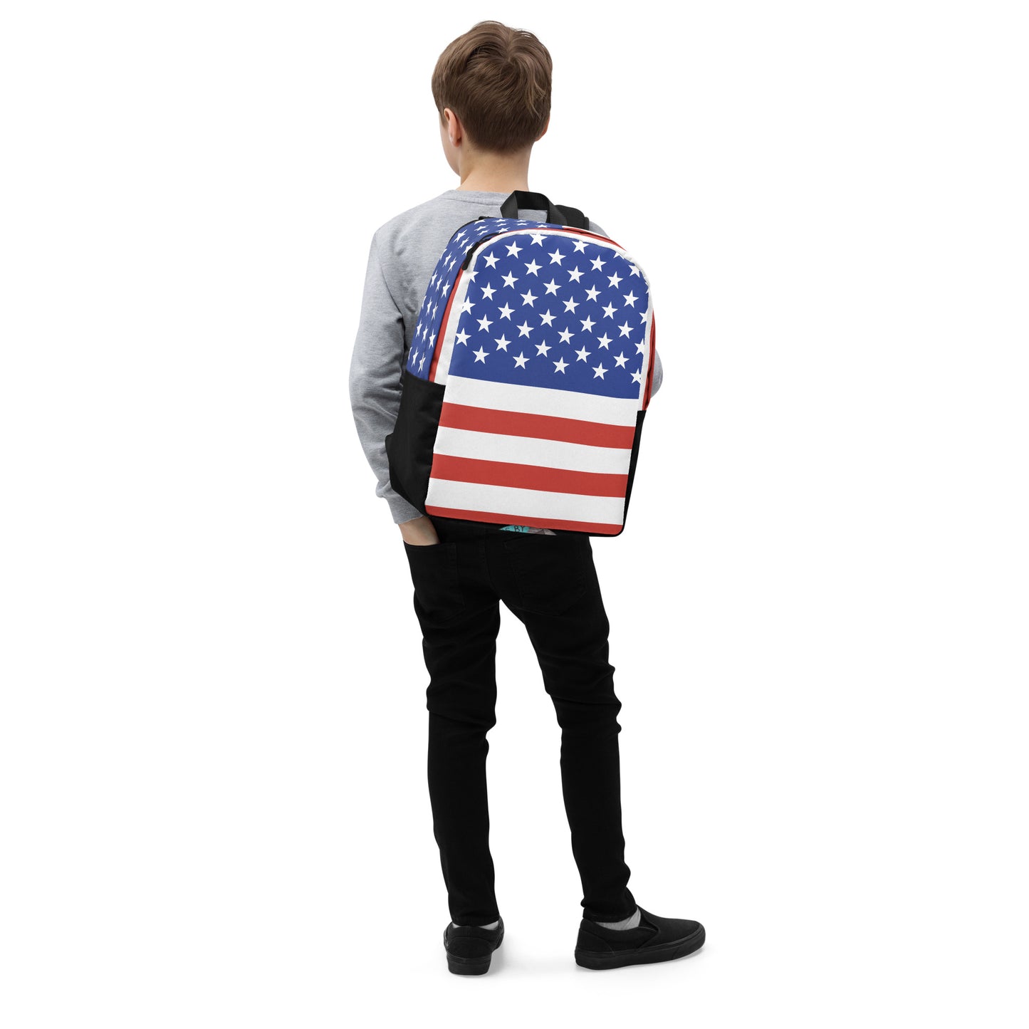 American Flag Minimalist Backpack