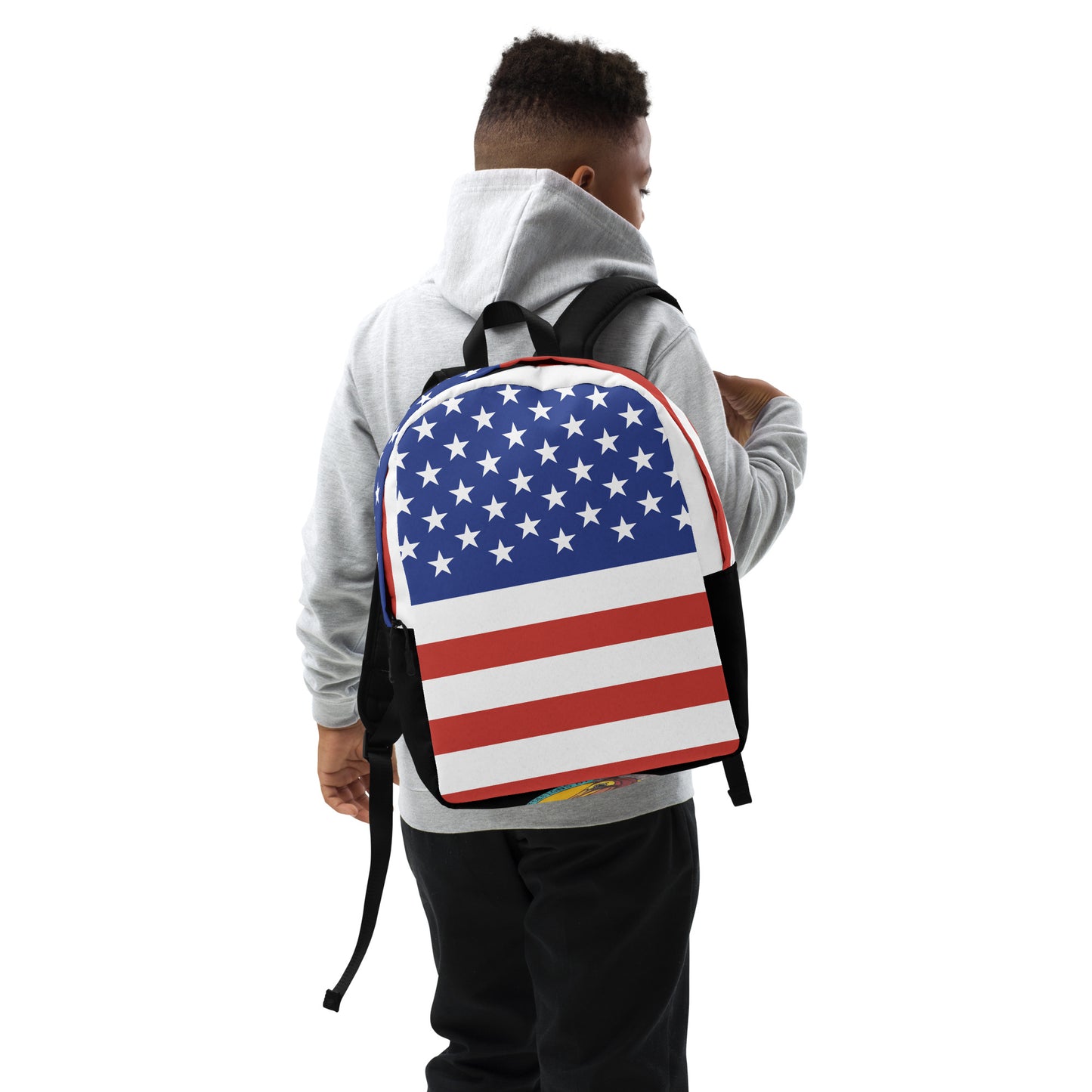 American Flag Minimalist Backpack