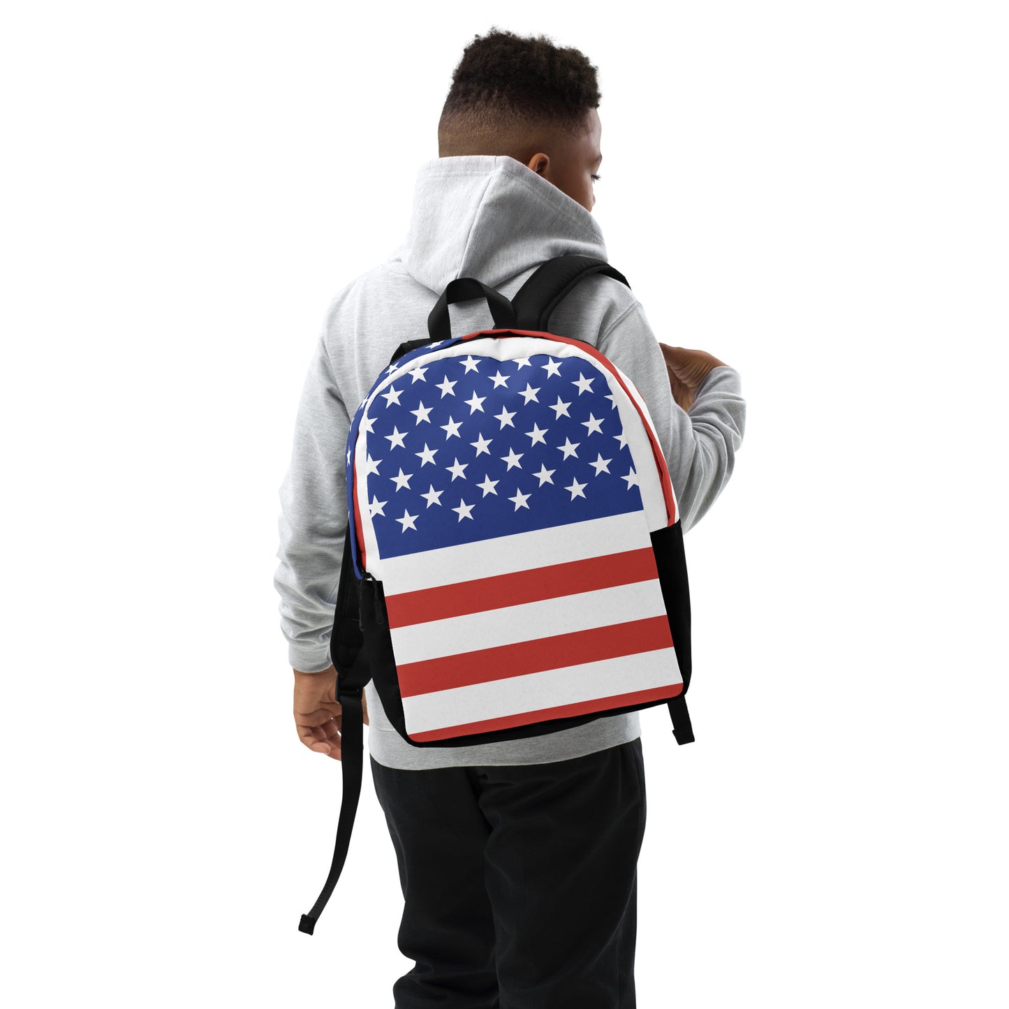 American Flag Minimalist Backpack