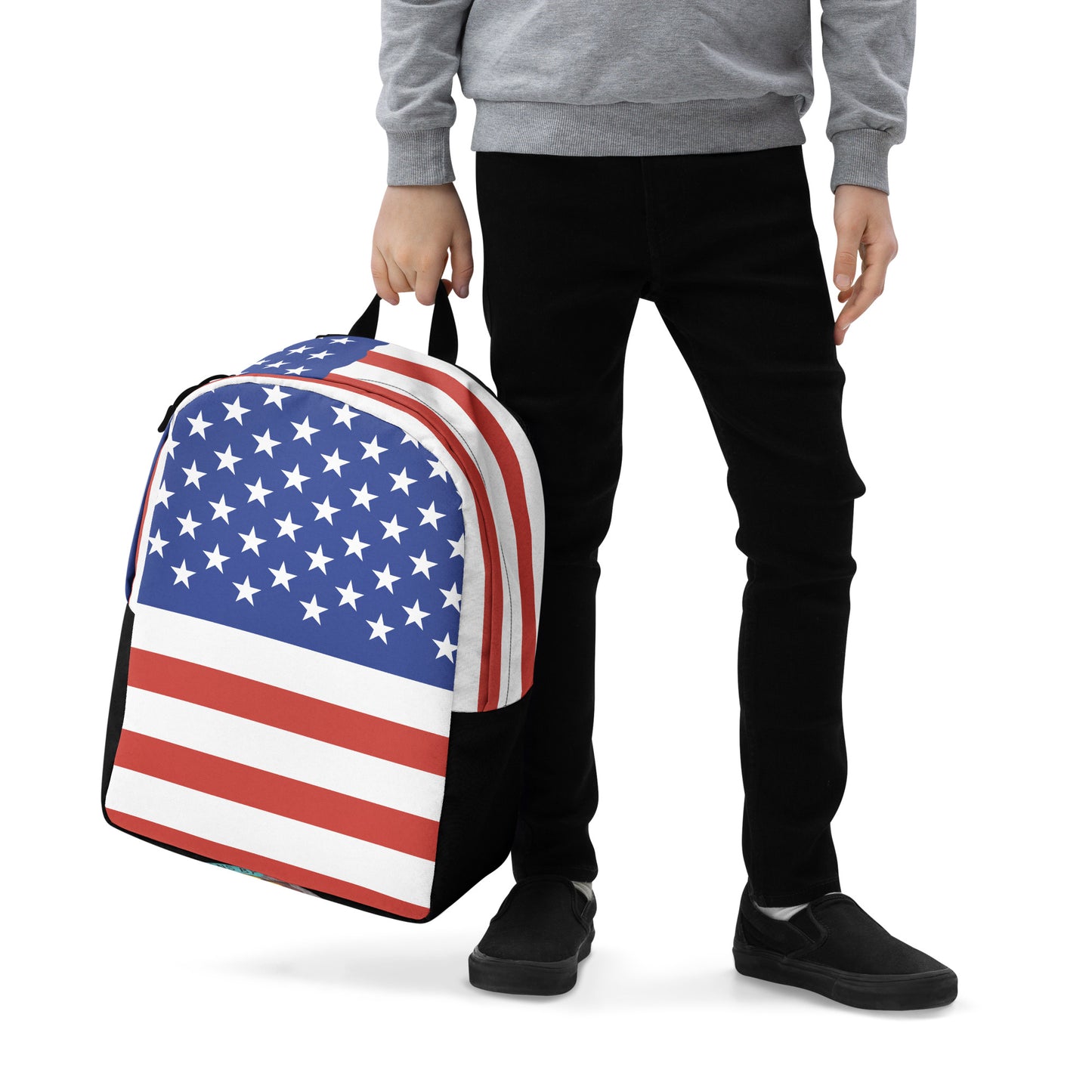 American Flag Minimalist Backpack