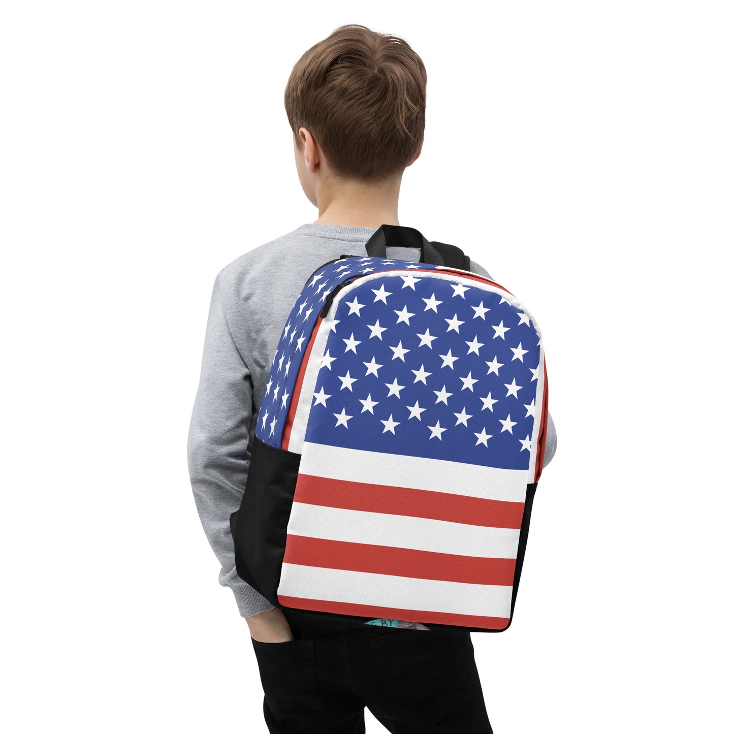 American Flag Minimalist Backpack