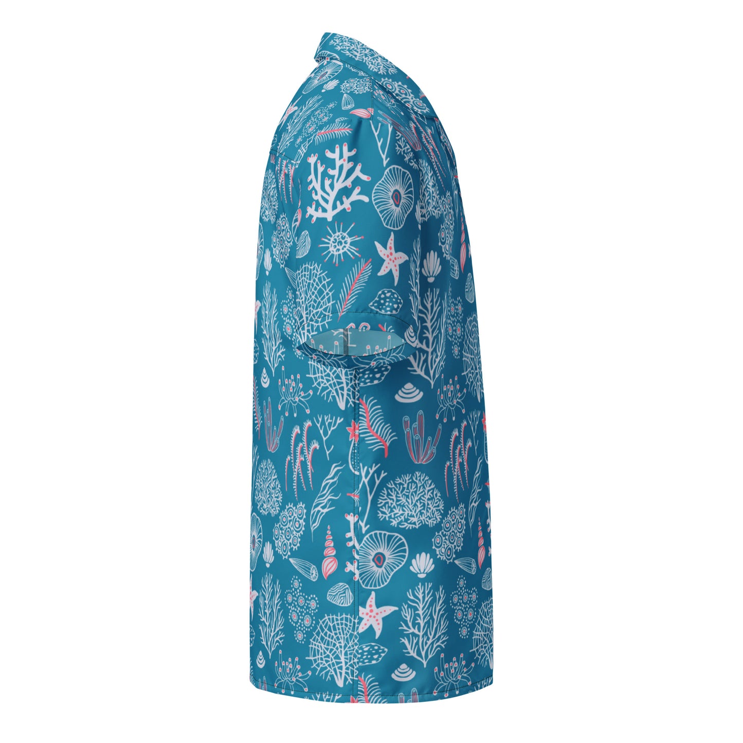 Sea Shell Aloha Print button up shirt