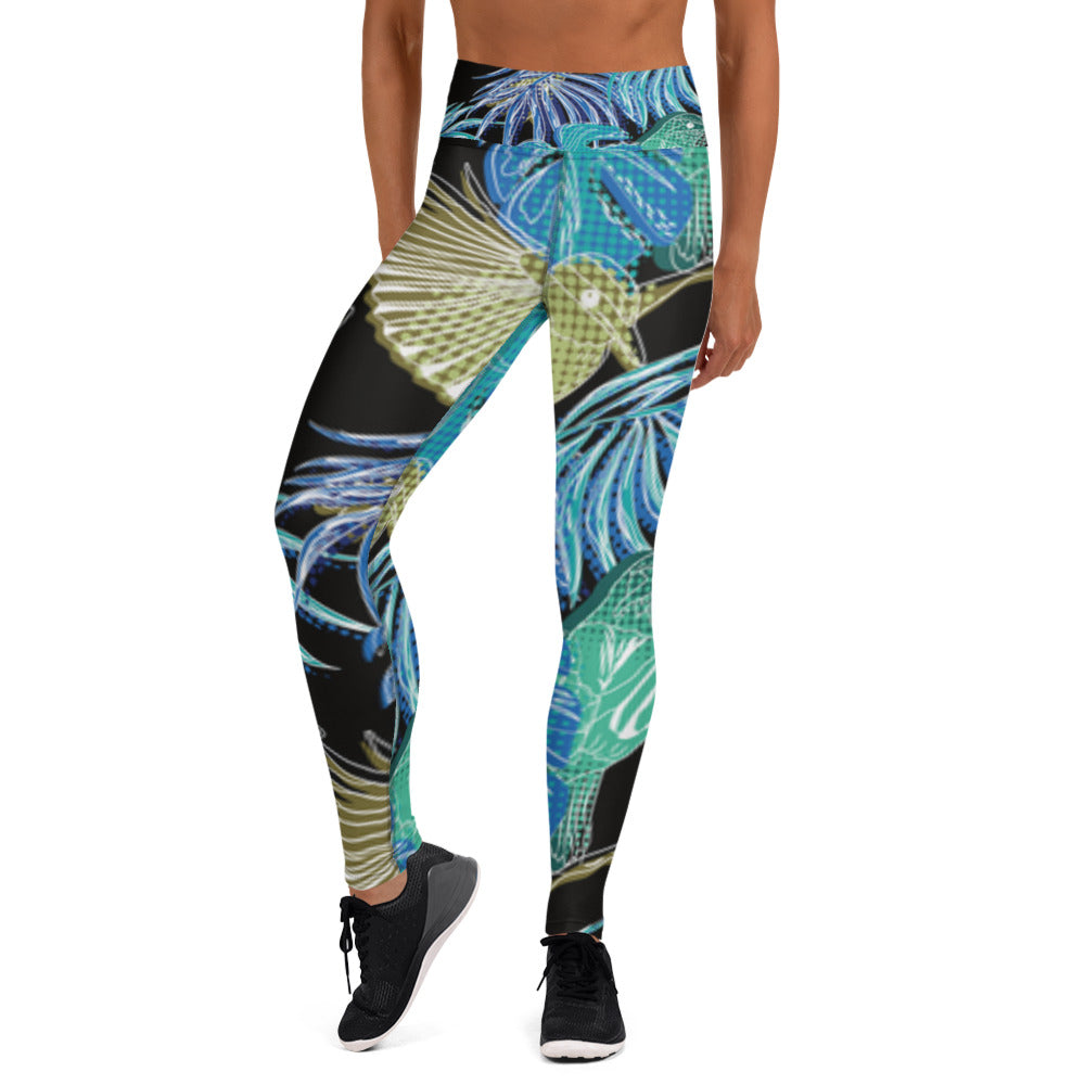 Birds in paradise Yoga Leggings