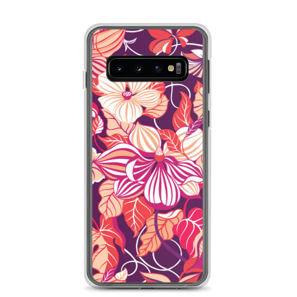Floral patterned phone case on a white background