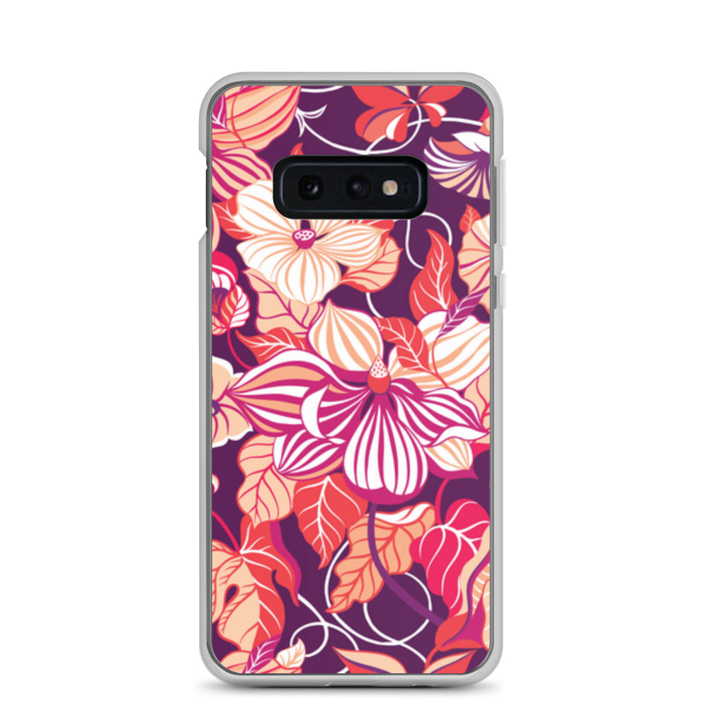 Floral patterned phone case on a white background