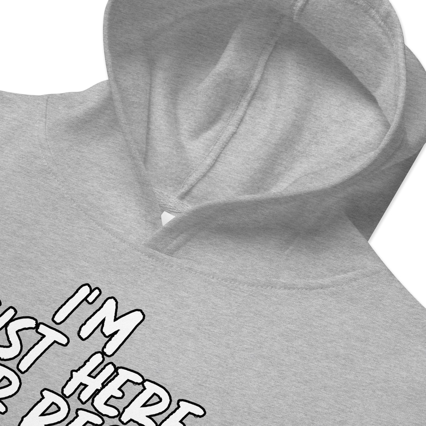 I'm just here for recess, Unisex Kids fleece hoodie