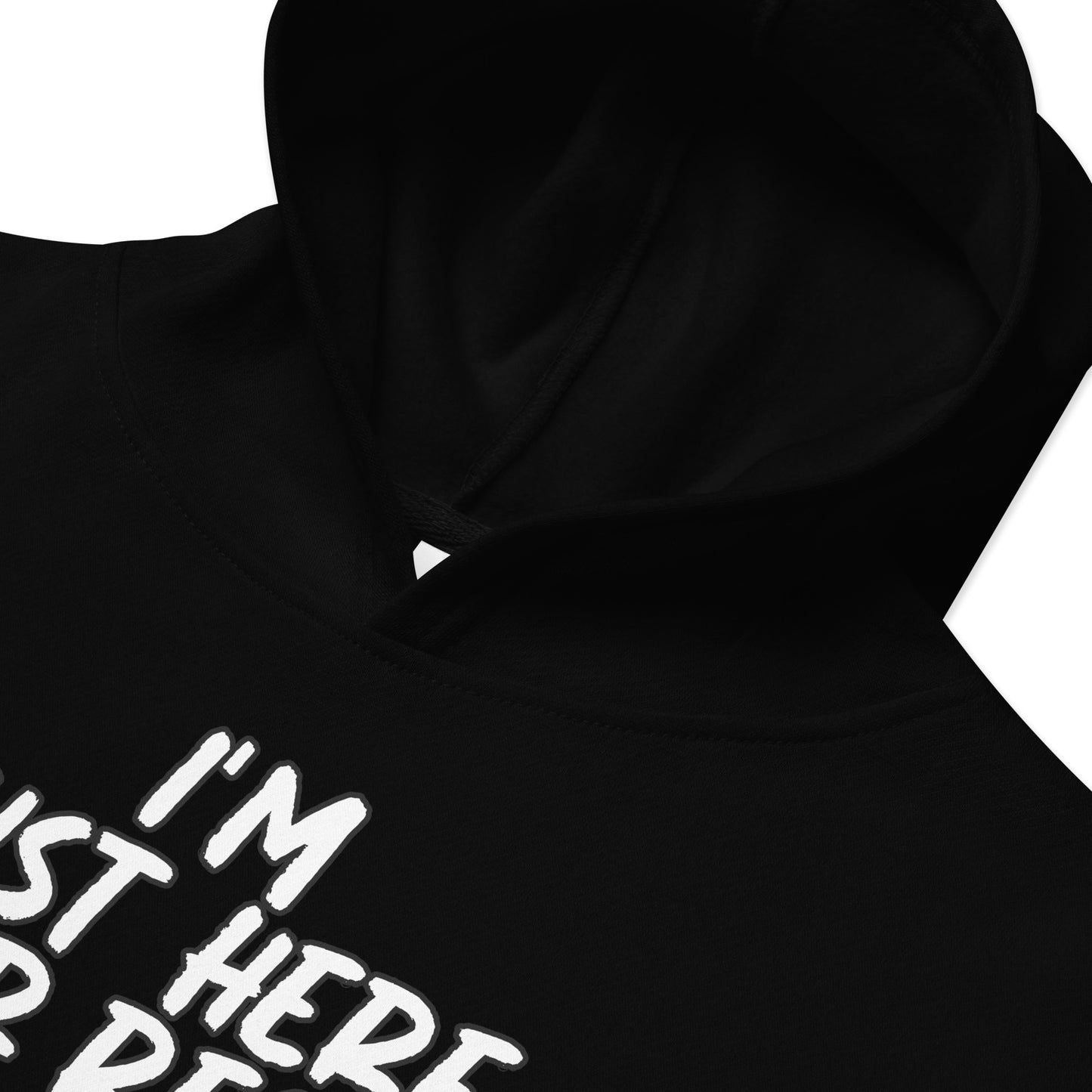 I'm just here for recess, Unisex Kids fleece hoodie
