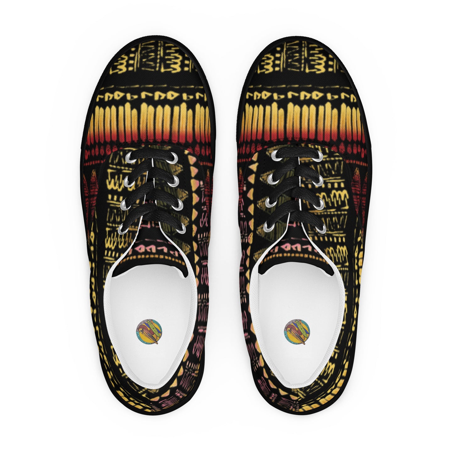 Men’s multicolor lace-up canvas shoes