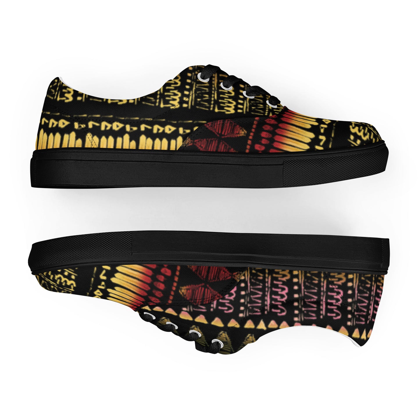 Men’s multicolor lace-up canvas shoes