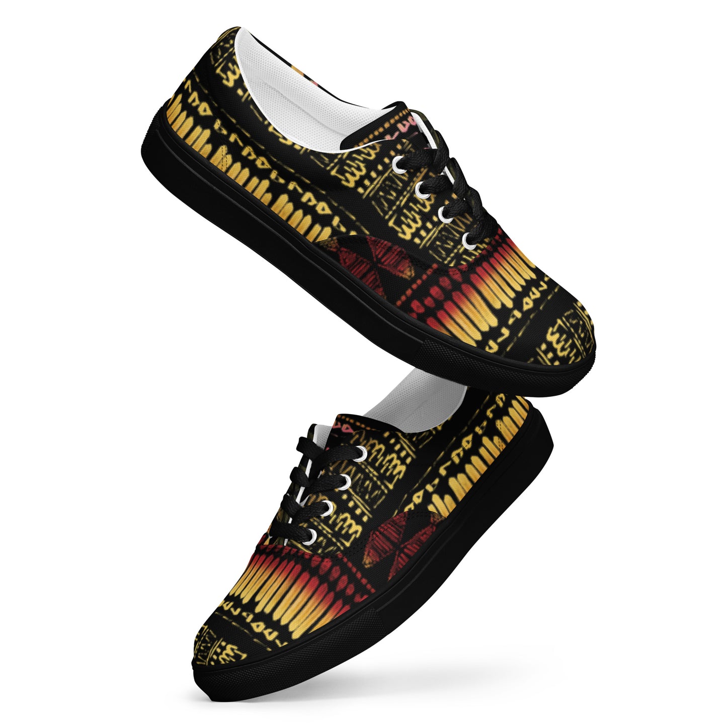 Men’s multicolor lace-up canvas shoes
