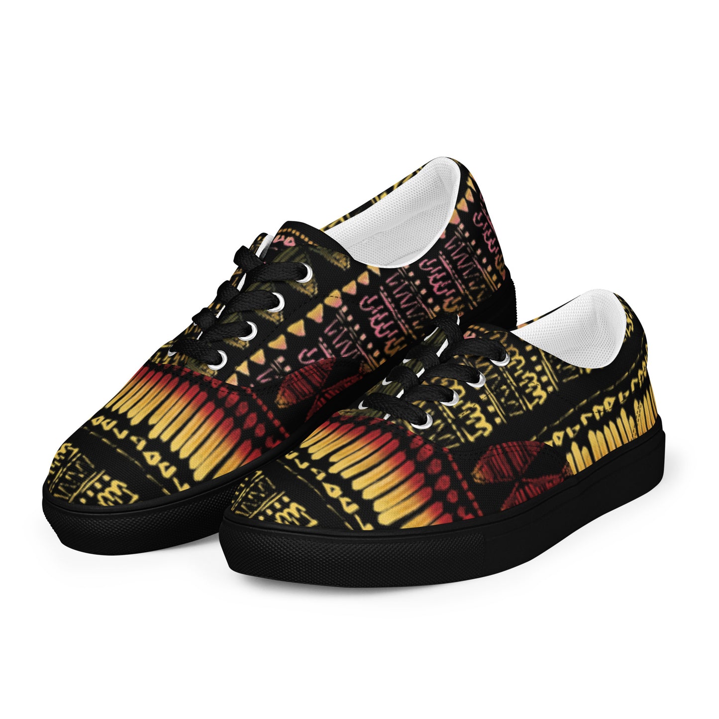Men’s multicolor lace-up canvas shoes