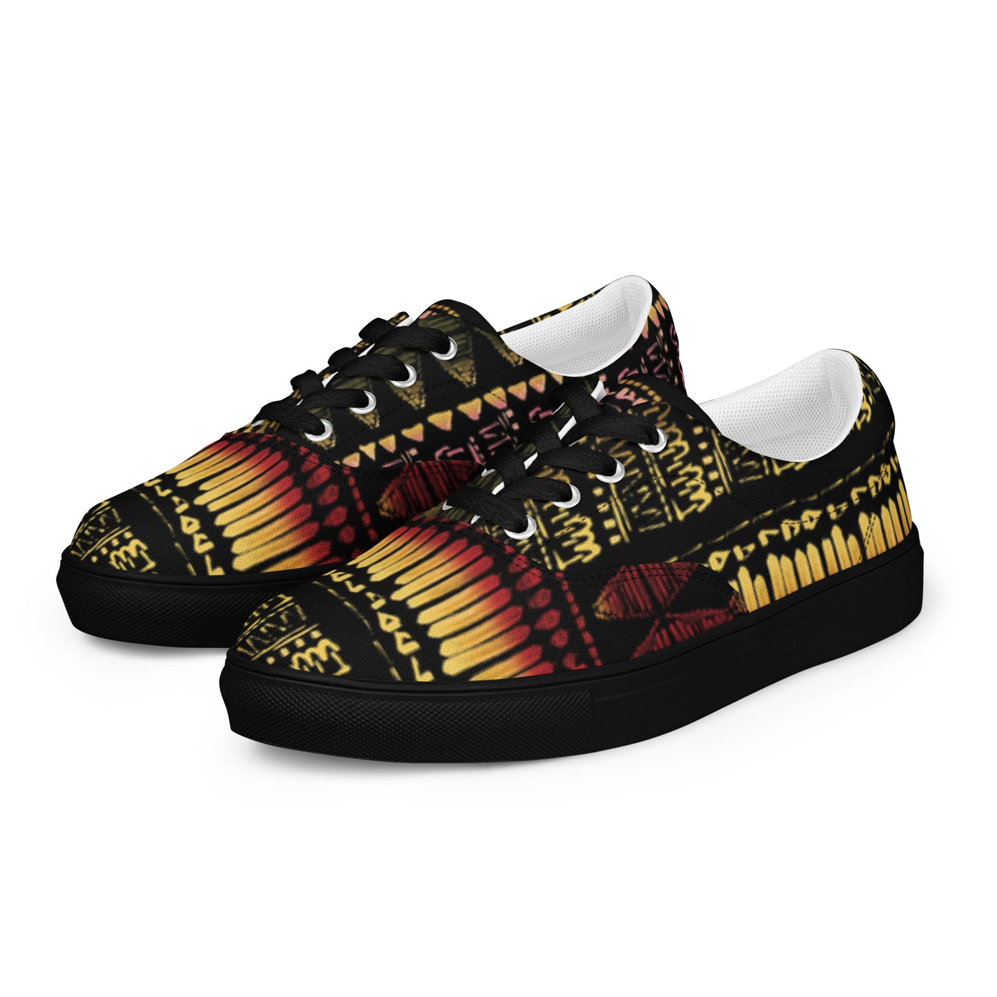 Men’s multicolor lace-up canvas shoes