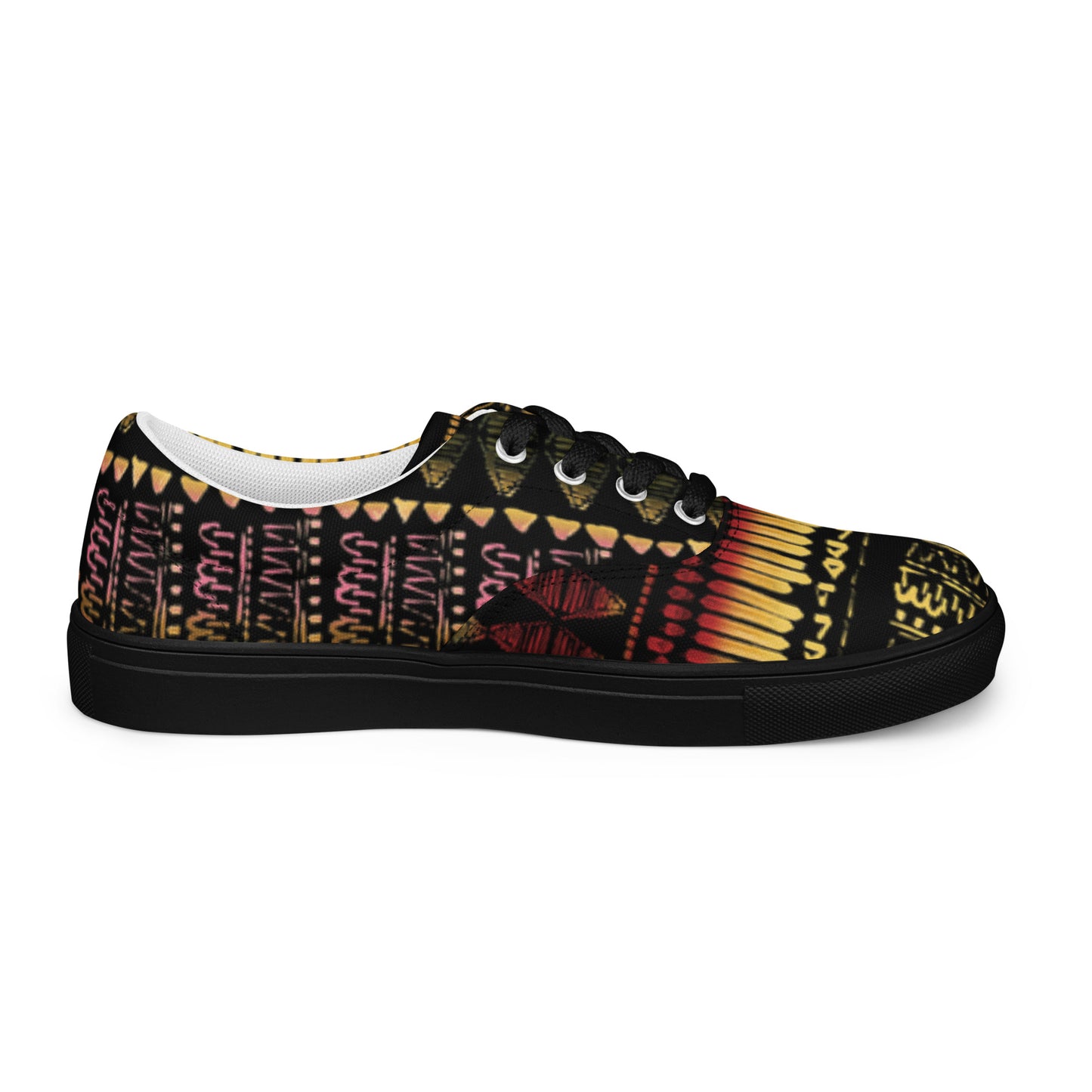 Men’s multicolor lace-up canvas shoes