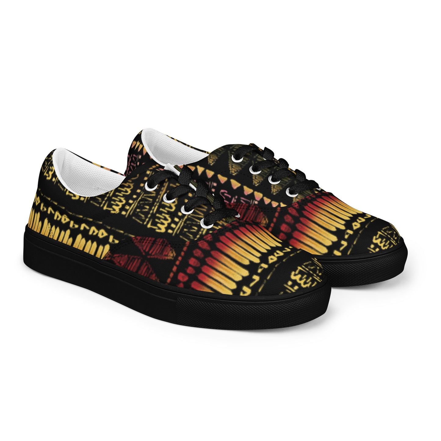 Men’s multicolor lace-up canvas shoes