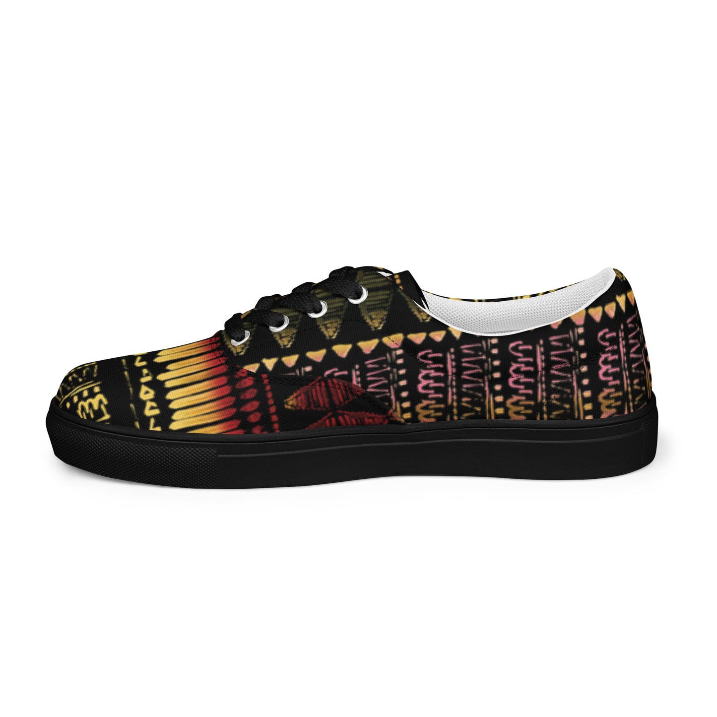 Men’s multicolor lace-up canvas shoes