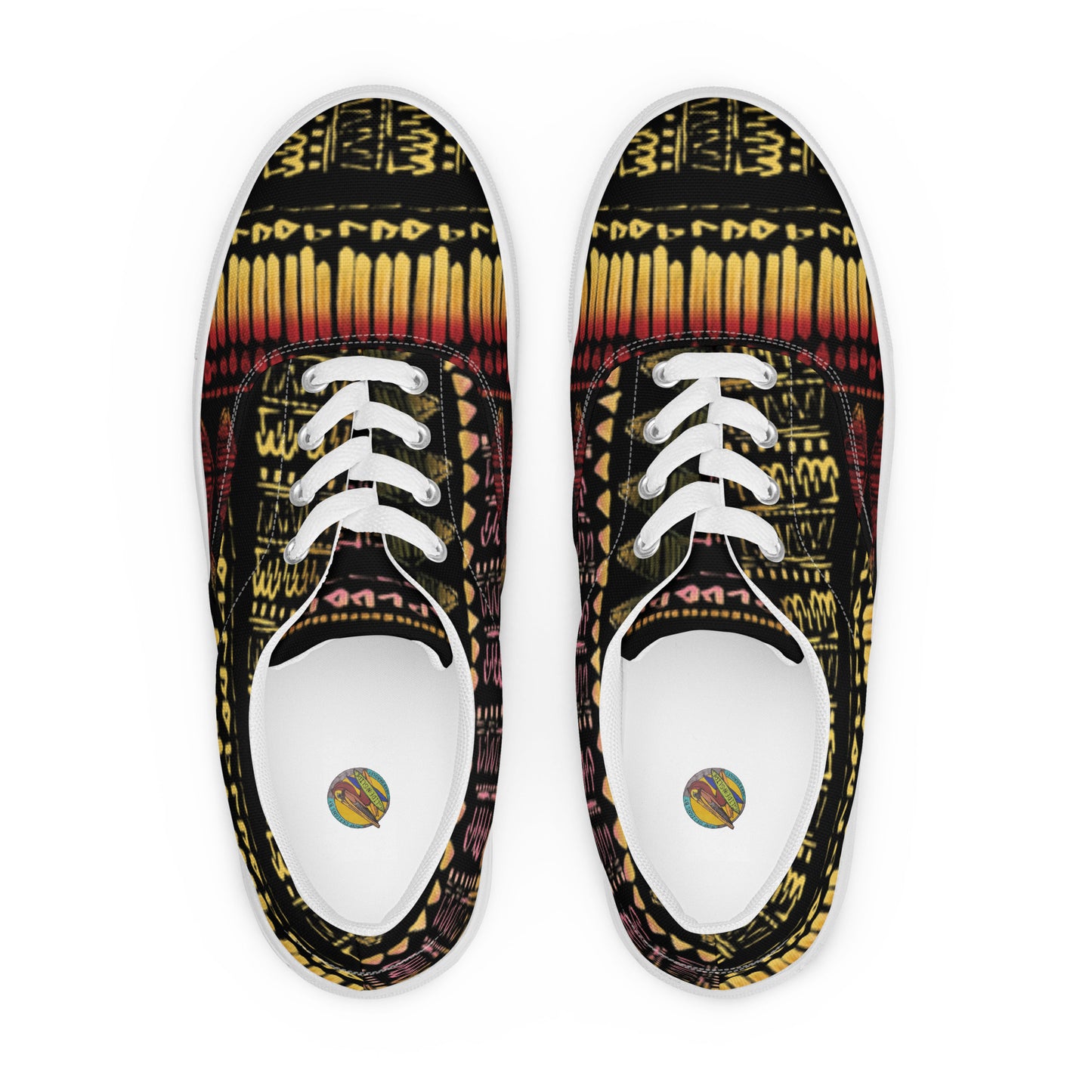 Men’s multicolor lace-up canvas shoes