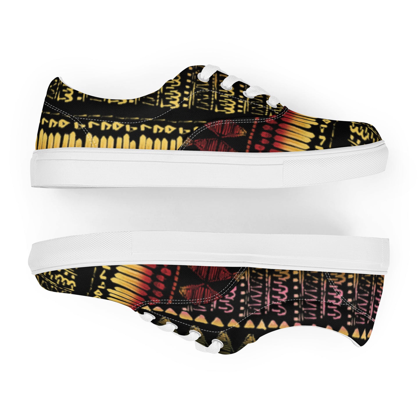 Men’s multicolor lace-up canvas shoes