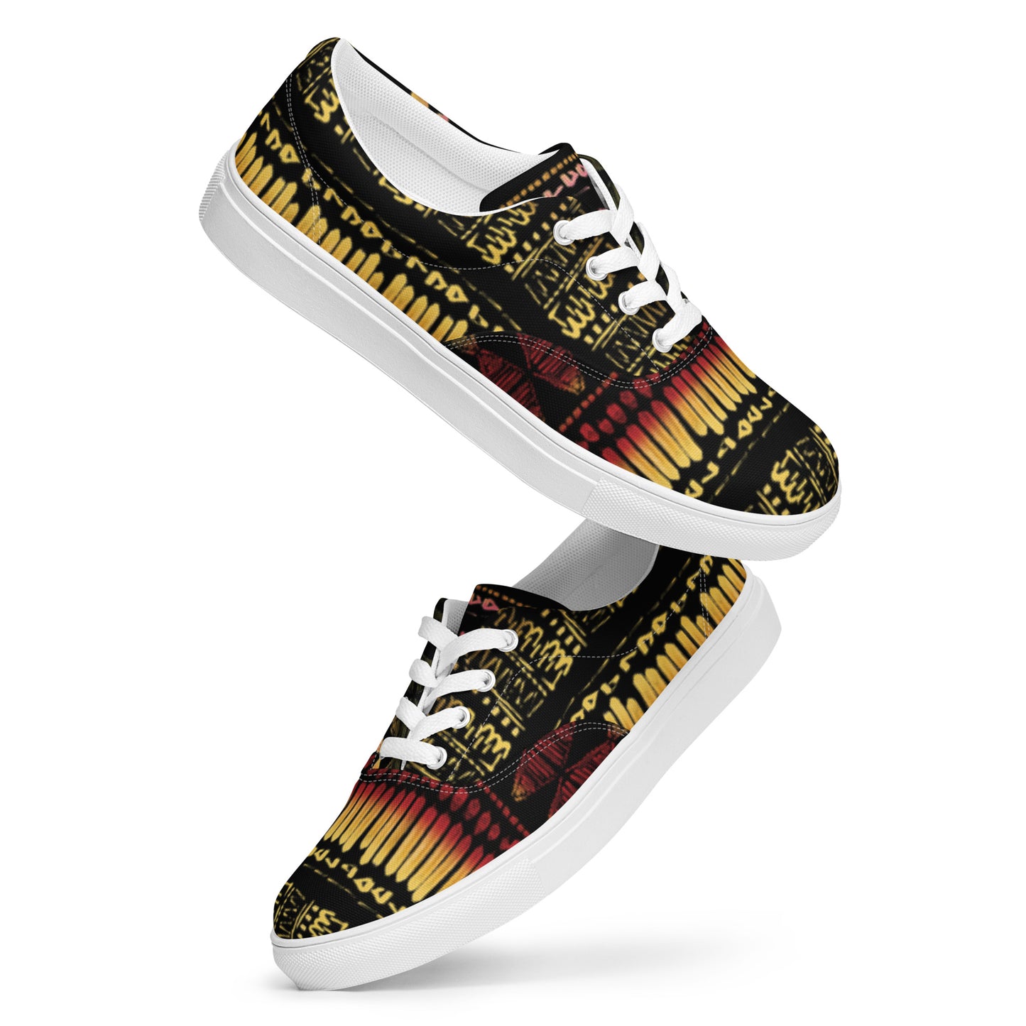 Men’s multicolor lace-up canvas shoes