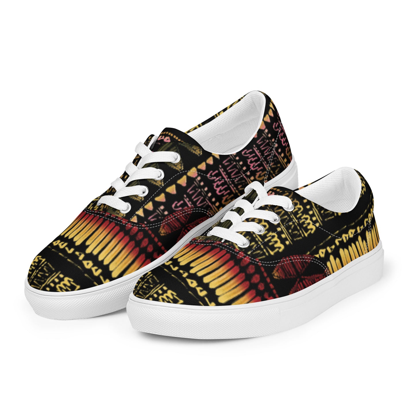 Men’s multicolor lace-up canvas shoes