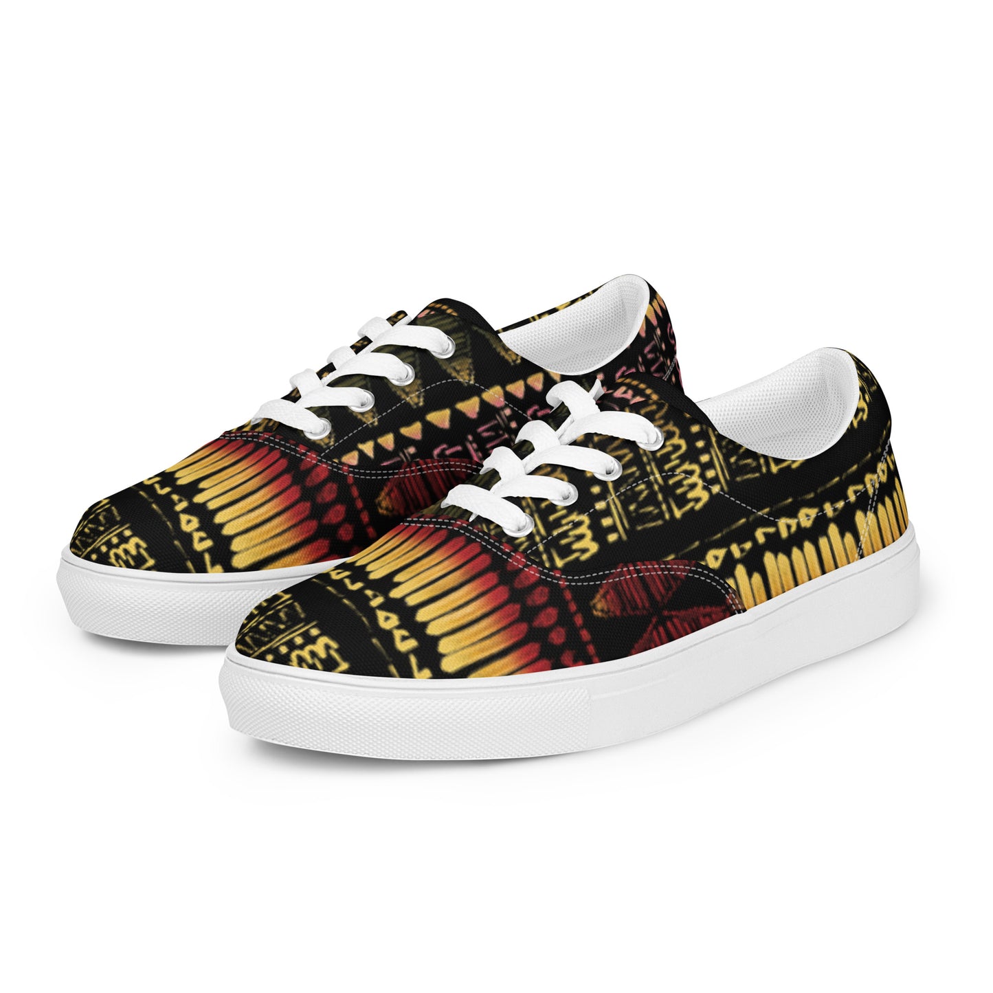 Men’s multicolor lace-up canvas shoes