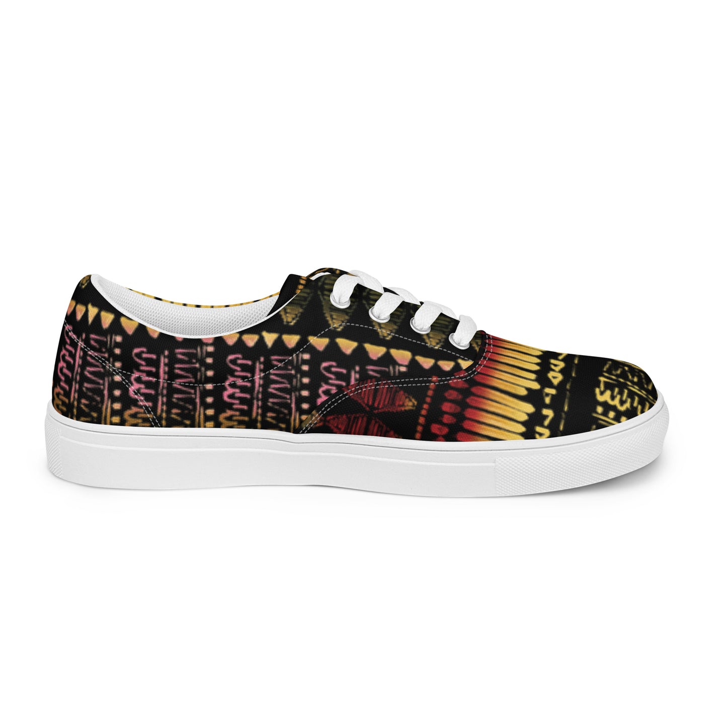 Men’s multicolor lace-up canvas shoes