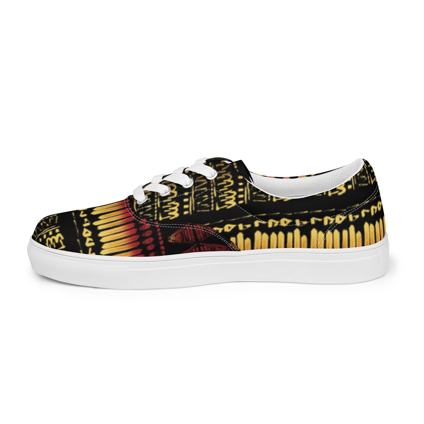 Men’s multicolor lace-up canvas shoes