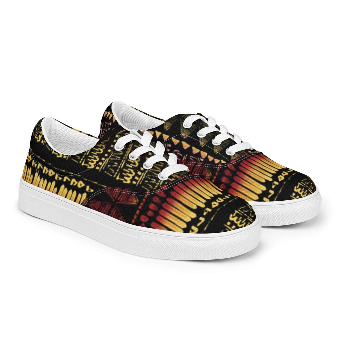 Men’s multicolor lace-up canvas shoes