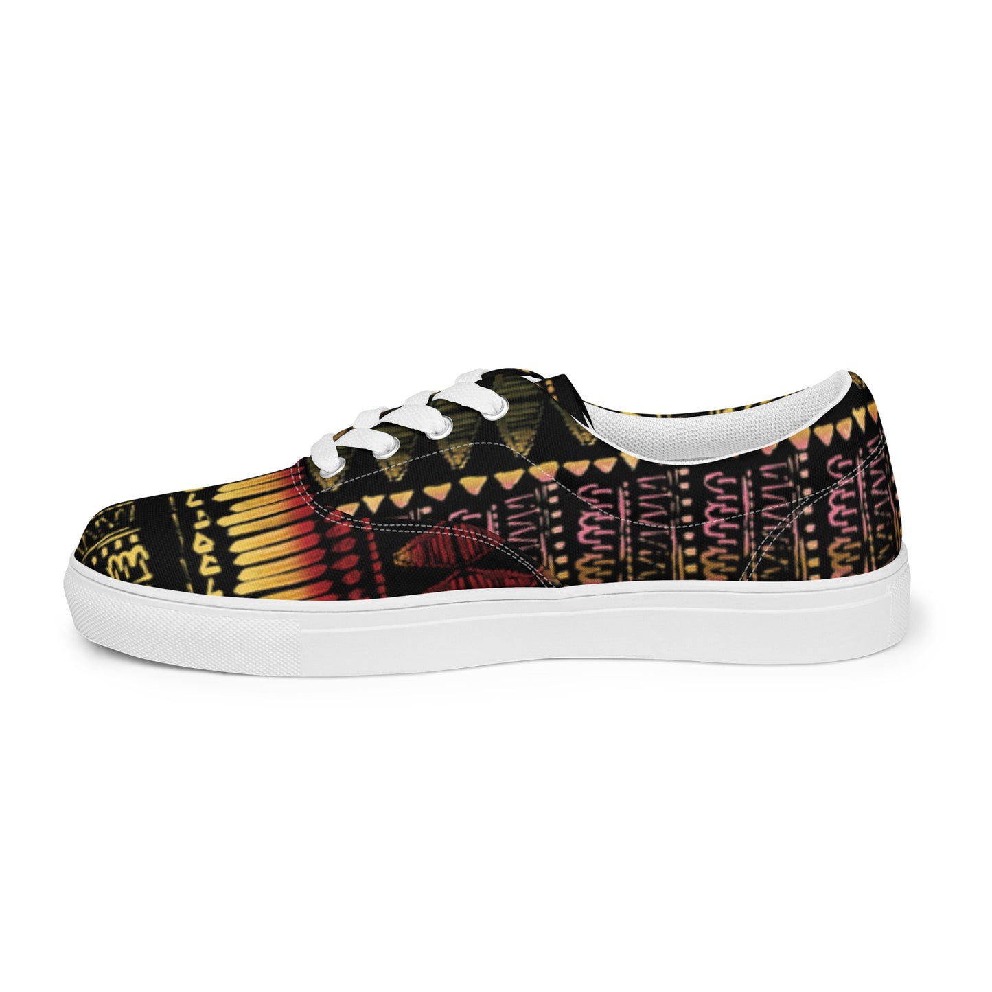 Men’s multicolor lace-up canvas shoes