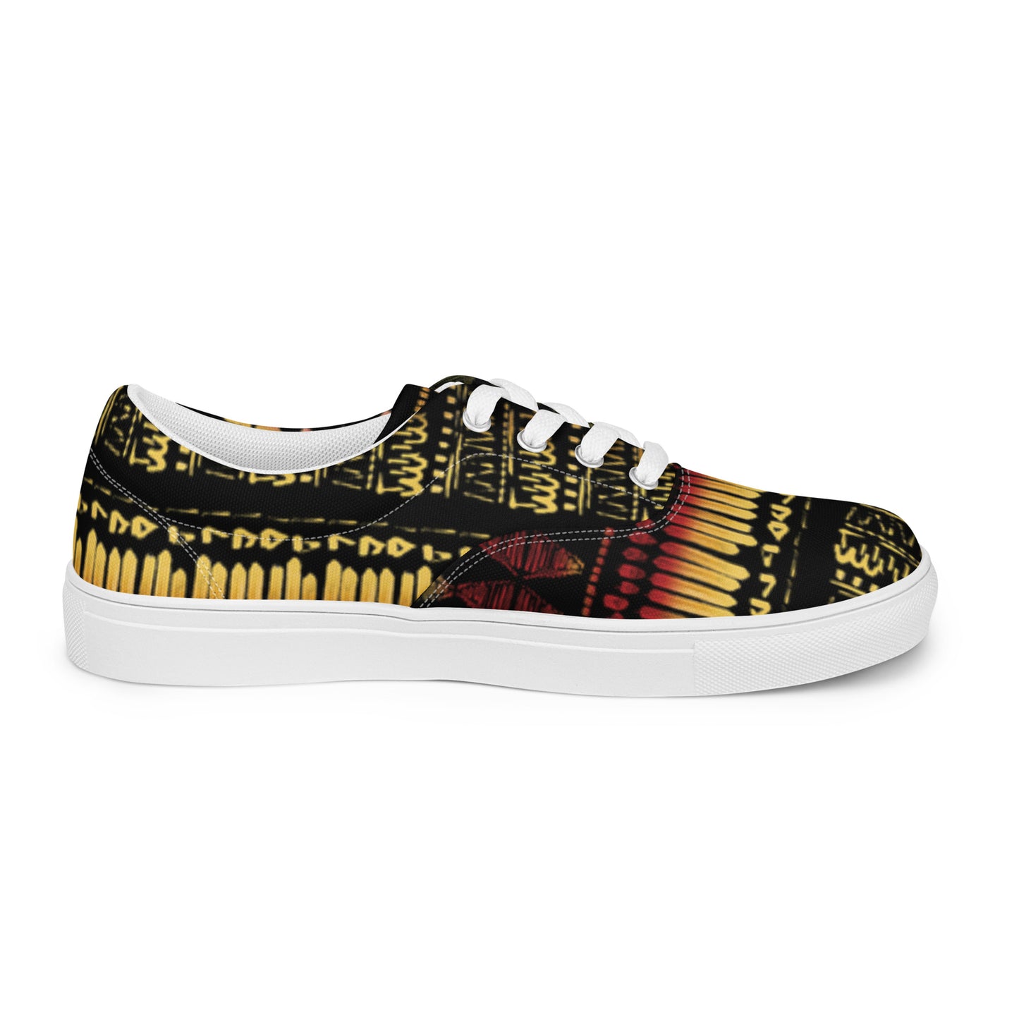 Men’s multicolor lace-up canvas shoes