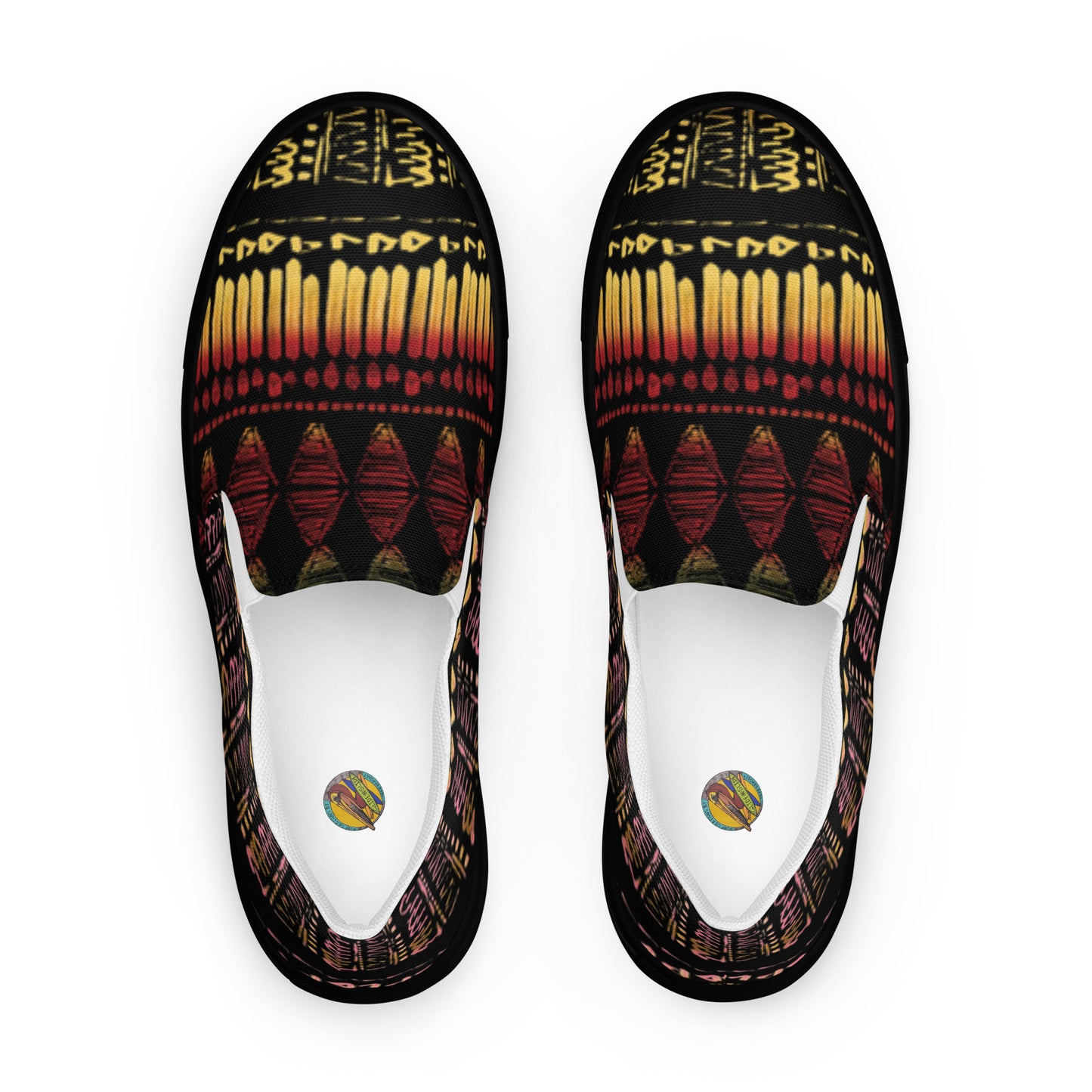Men’s multi color slip-on canvas shoes
