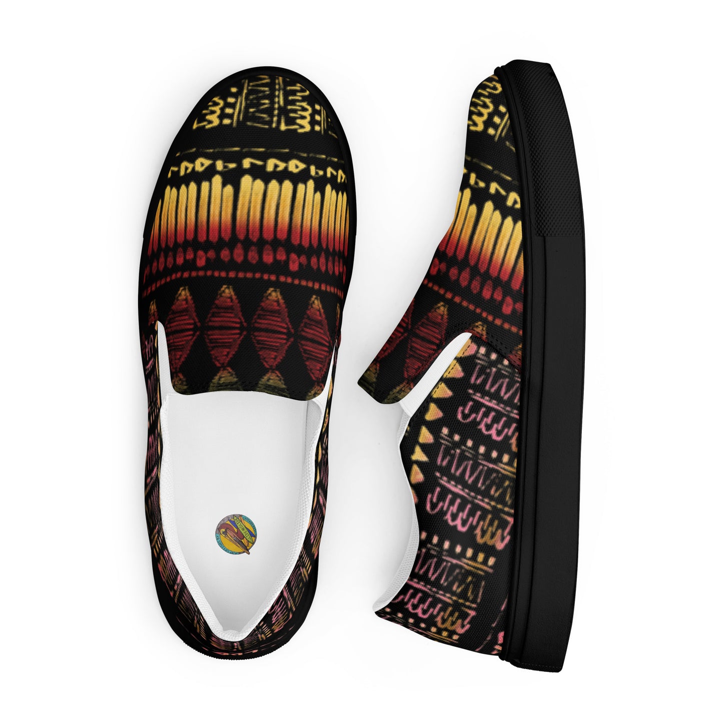 Men’s multi color slip-on canvas shoes