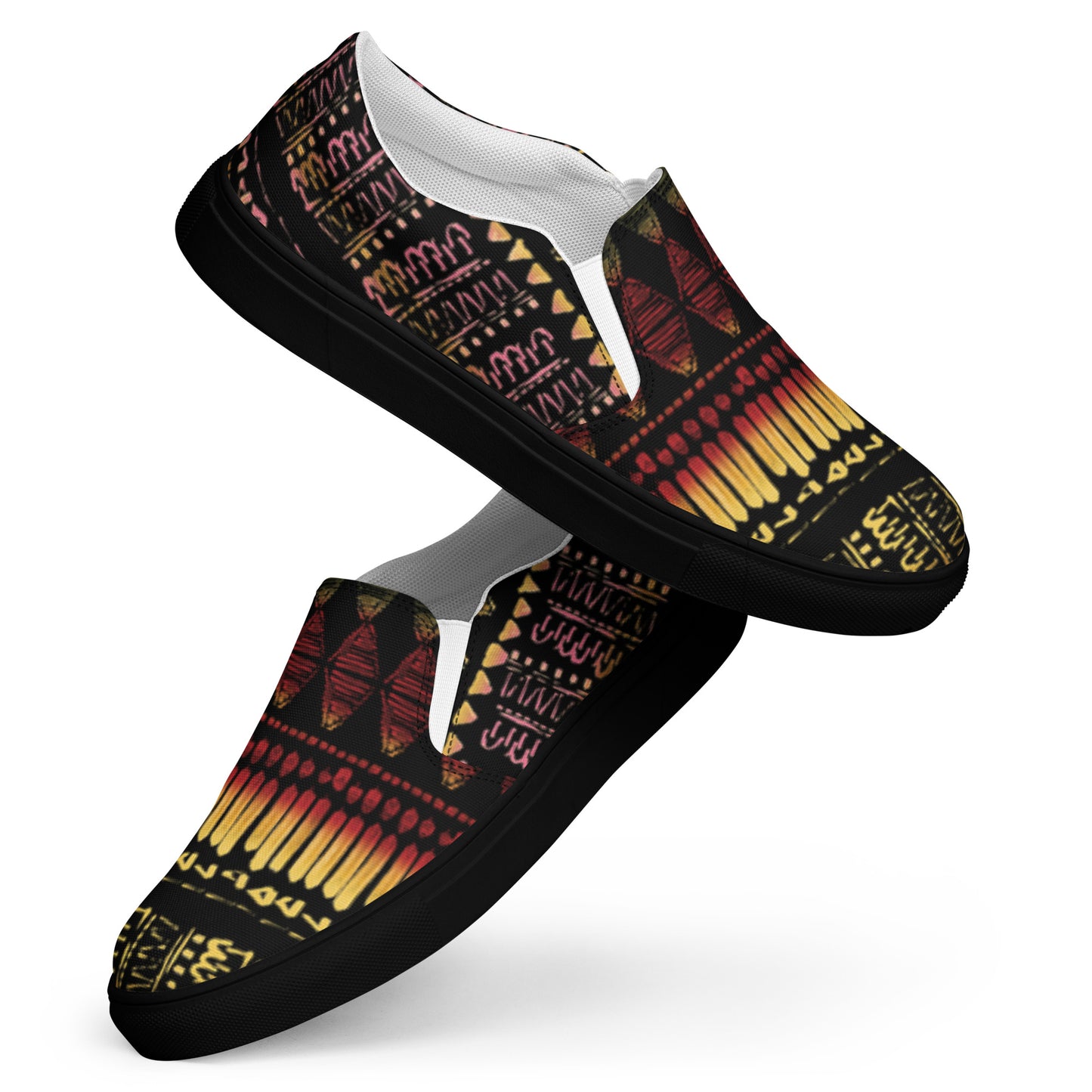Men’s multi color slip-on canvas shoes