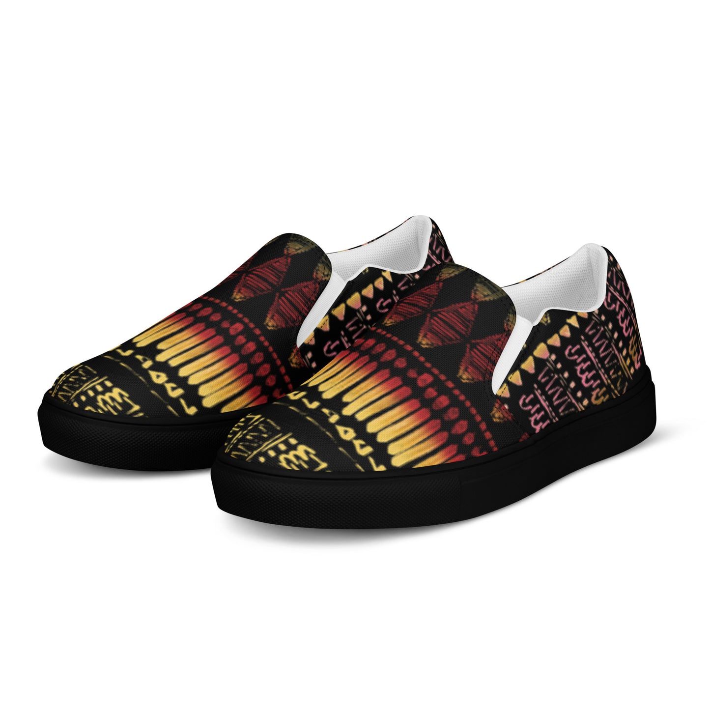 Men’s multi color slip-on canvas shoes