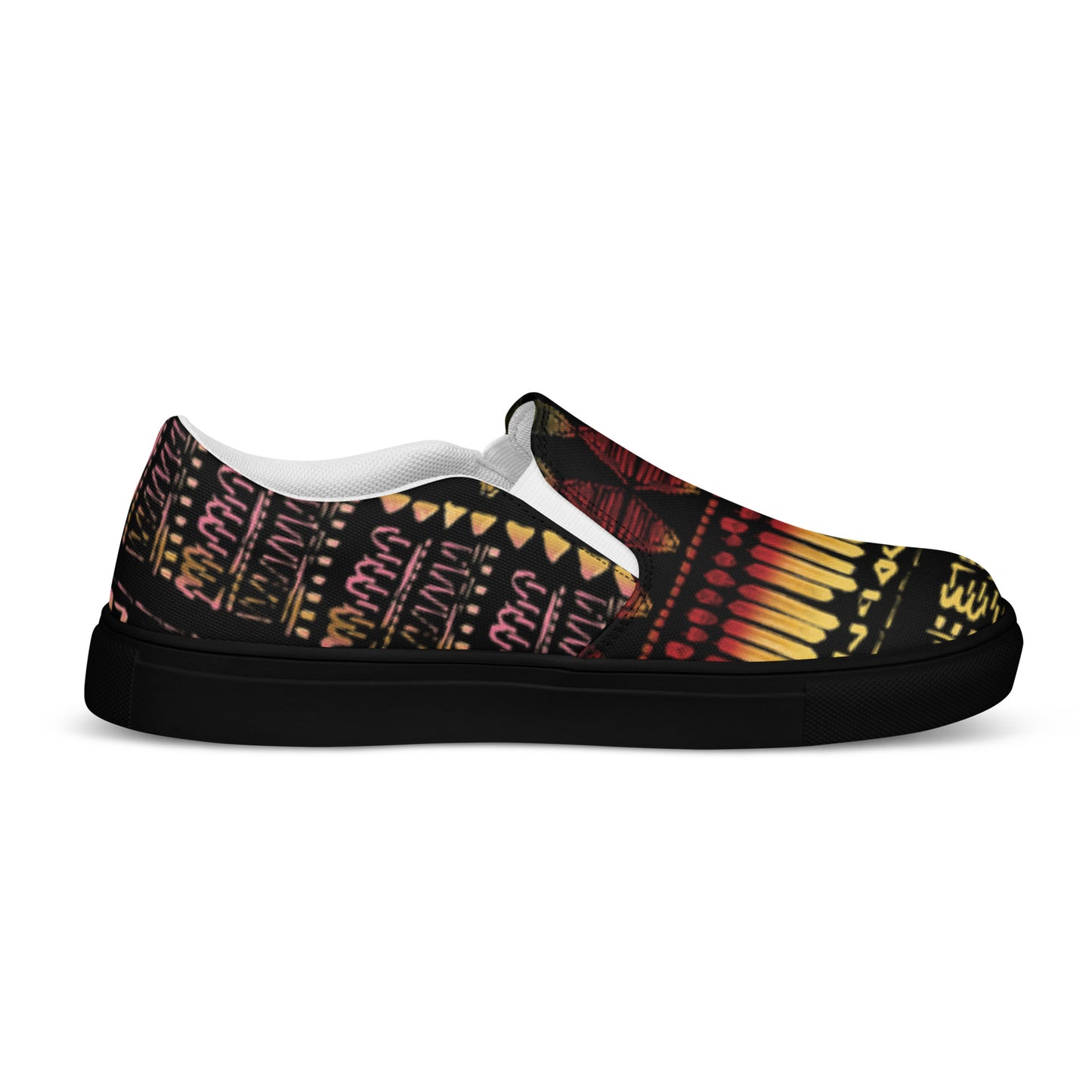 Men’s multi color slip-on canvas shoes