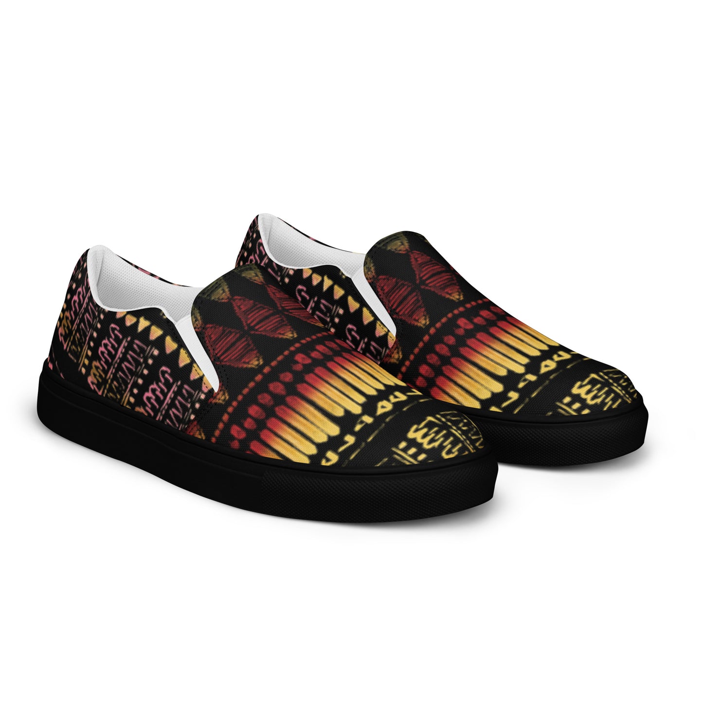 Men’s multi color slip-on canvas shoes