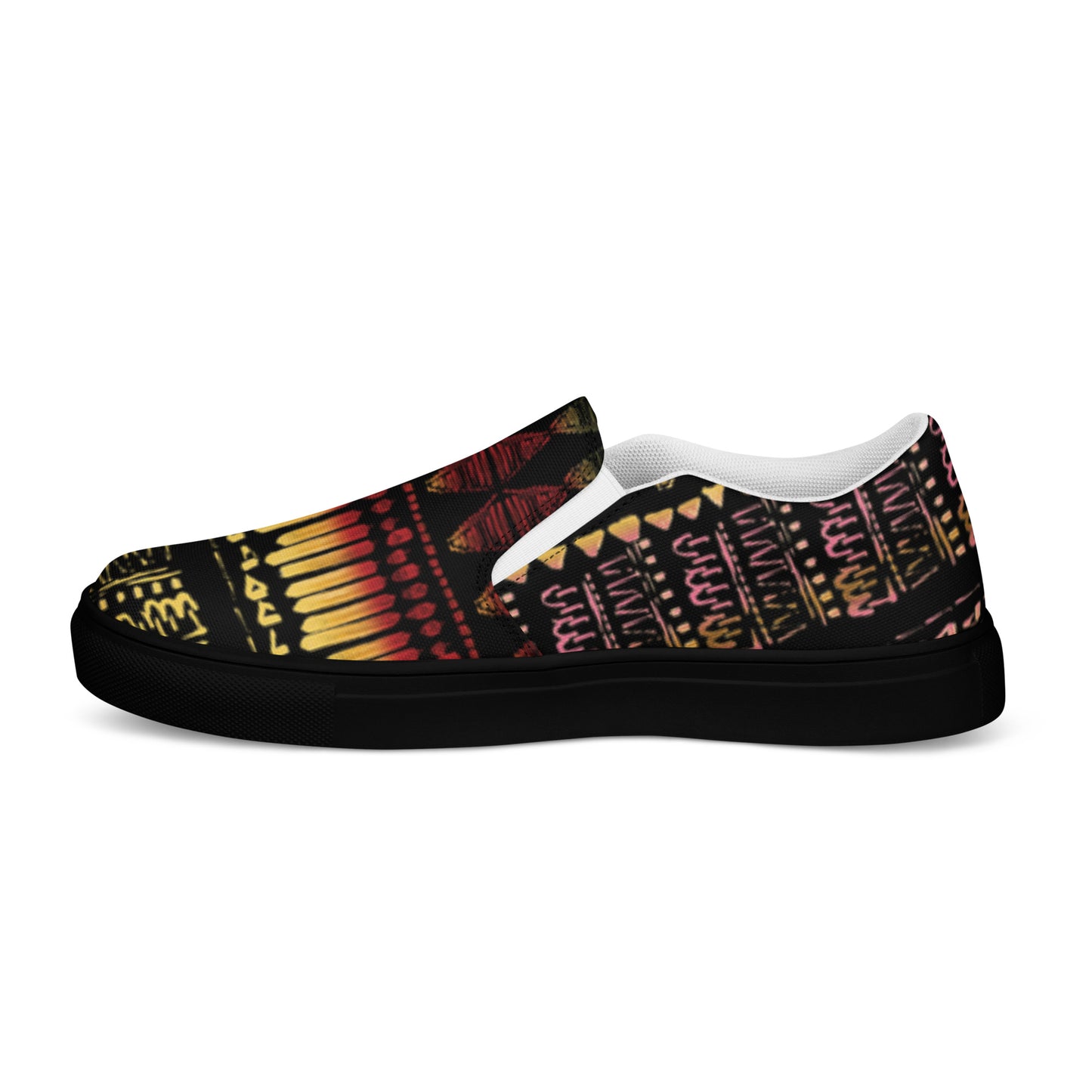 Men’s multi color slip-on canvas shoes