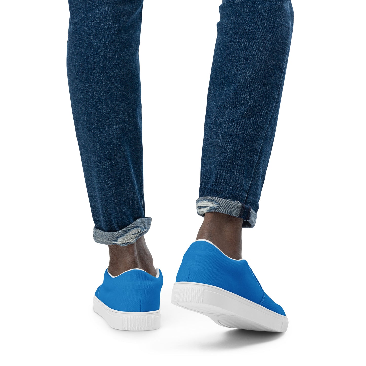 Men’s Blue slip-on canvas shoes