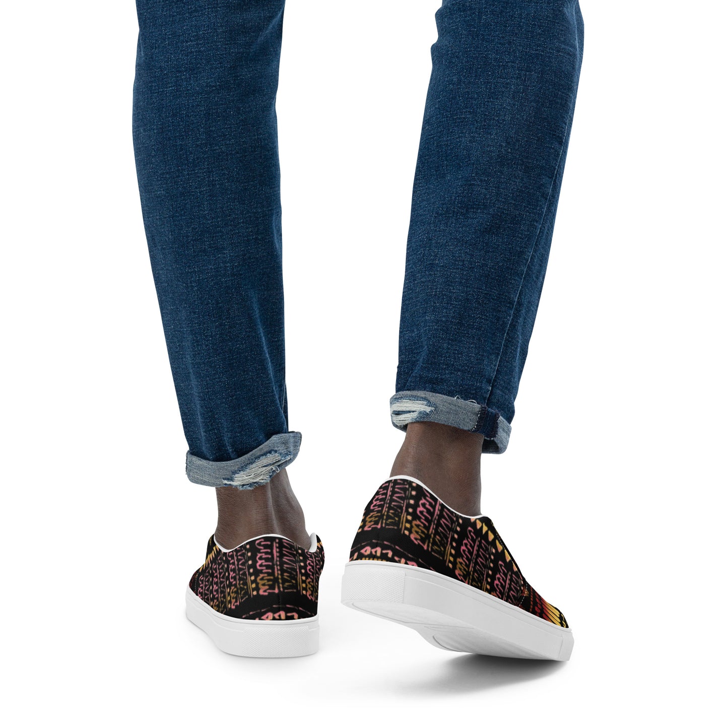 Men’s multi color slip-on canvas shoes