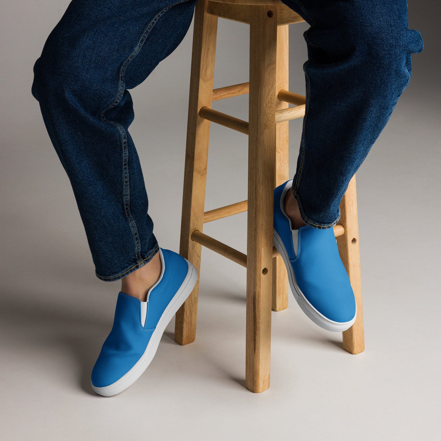 Men’s Blue slip-on canvas shoes
