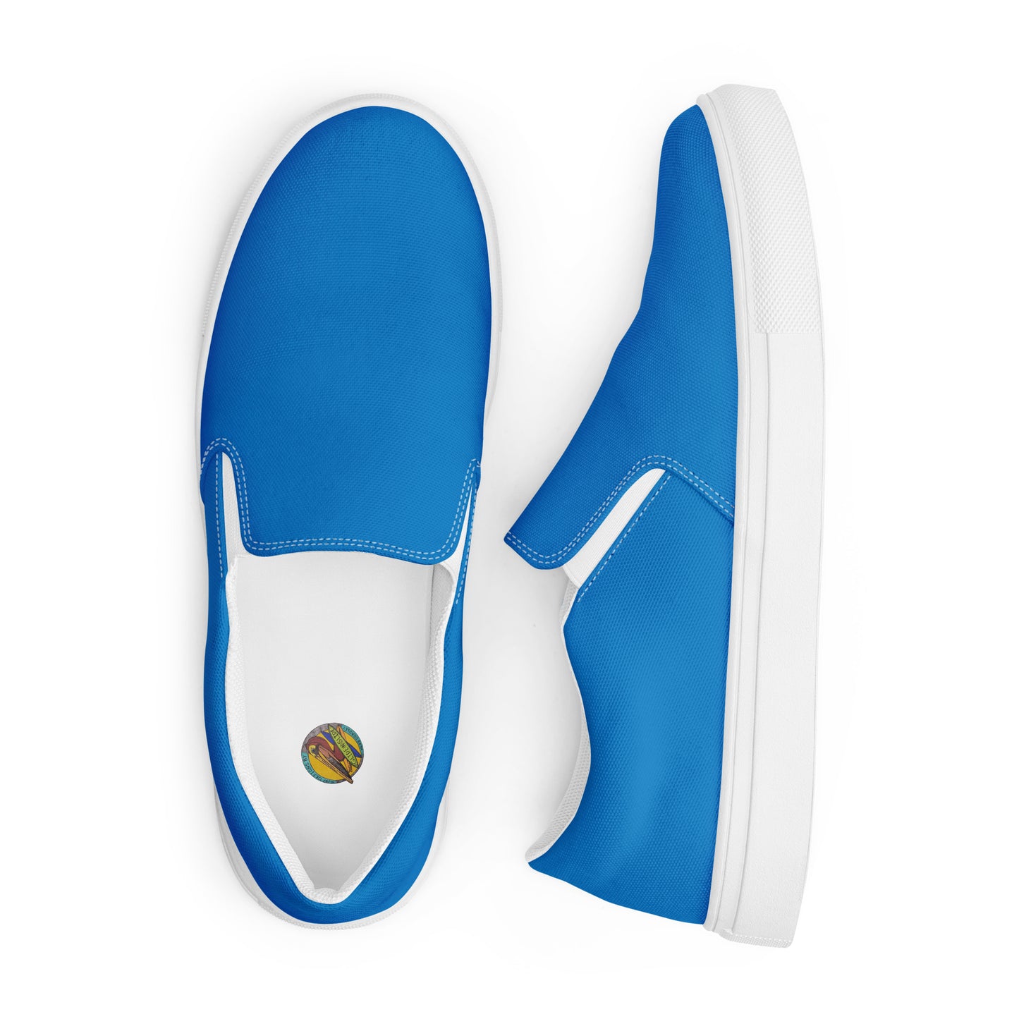 Men’s Blue slip-on canvas shoes