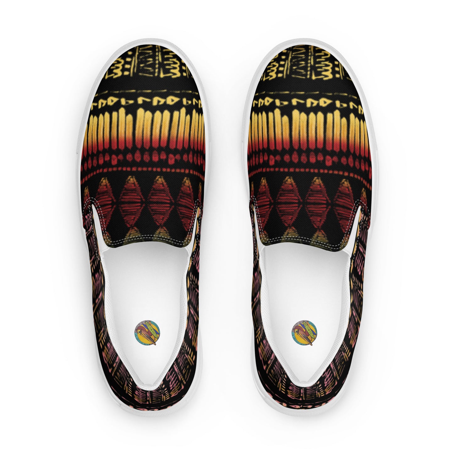 Men’s multi color slip-on canvas shoes