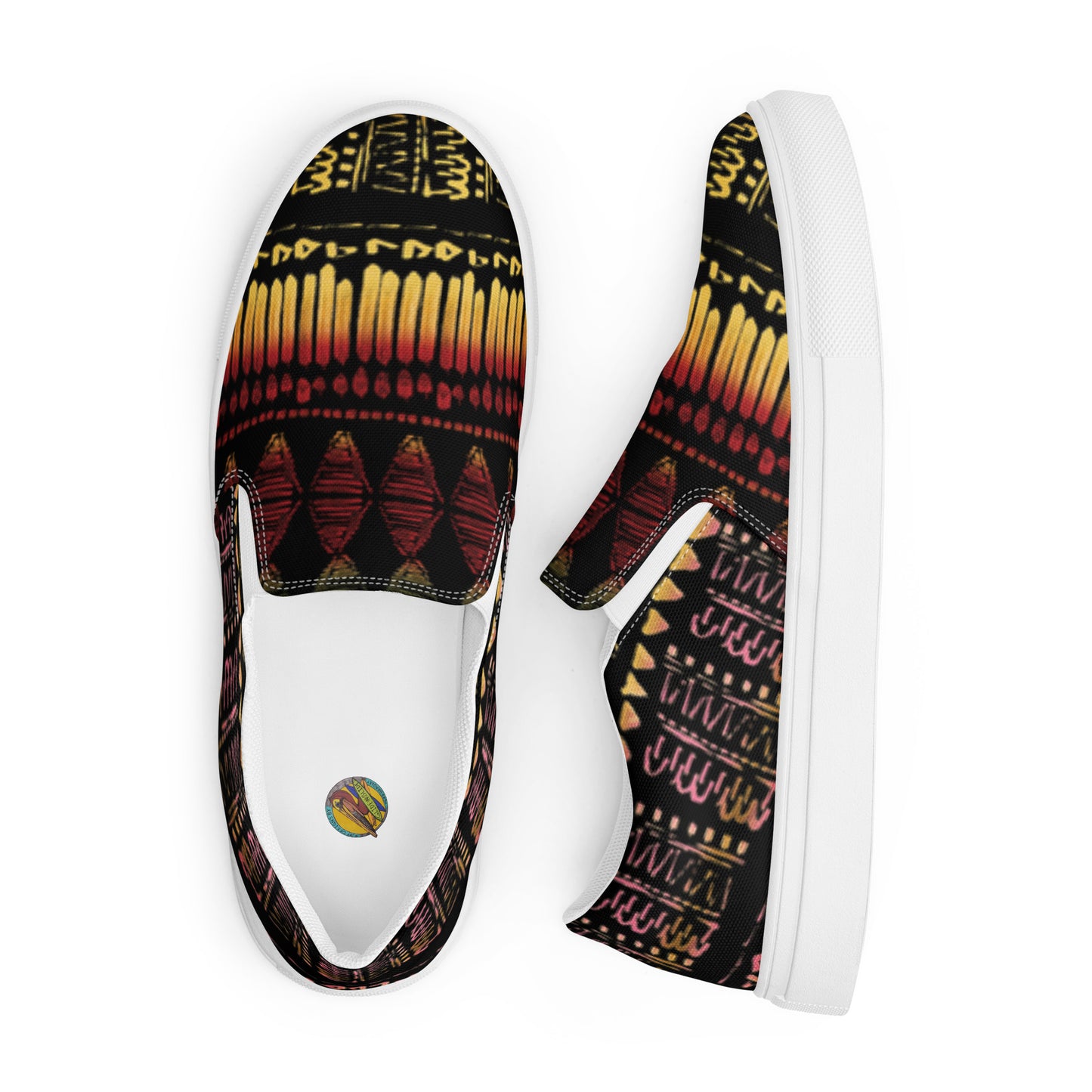 Men’s multi color slip-on canvas shoes