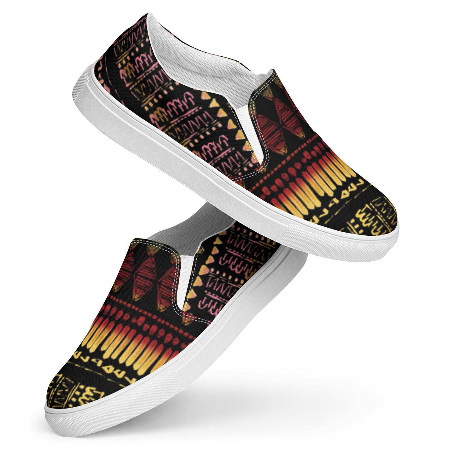 Men’s multi color slip-on canvas shoes